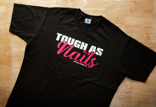 Tough As Nails Tee - Black/Pink