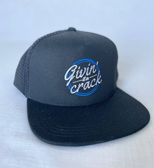 Givin' It A Crack Trucker Cap - Black