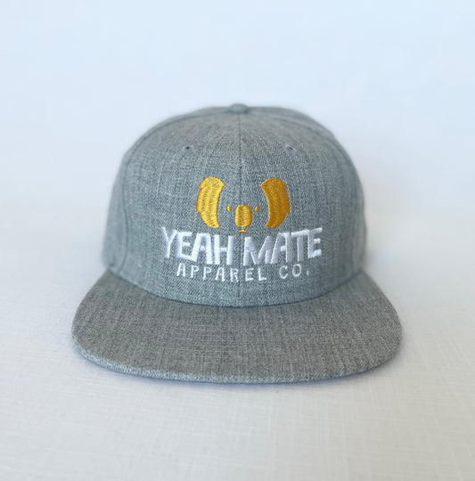 Yeah Mate Original Logo Cap - Grey Snapback