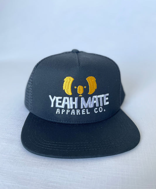 Yeah Mate Original Logo Trucker Cap - Black