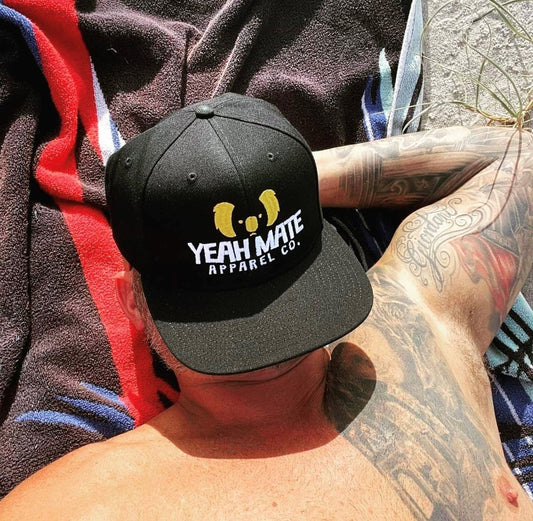 Yeah Mate Original Logo Cap - Black Snapback